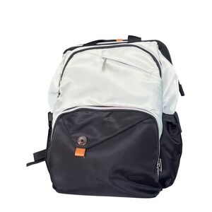 Hap Tim Diaper Bag Backpack Two Tone Gray/Seafoam Insulated Pockets Travel Bag
